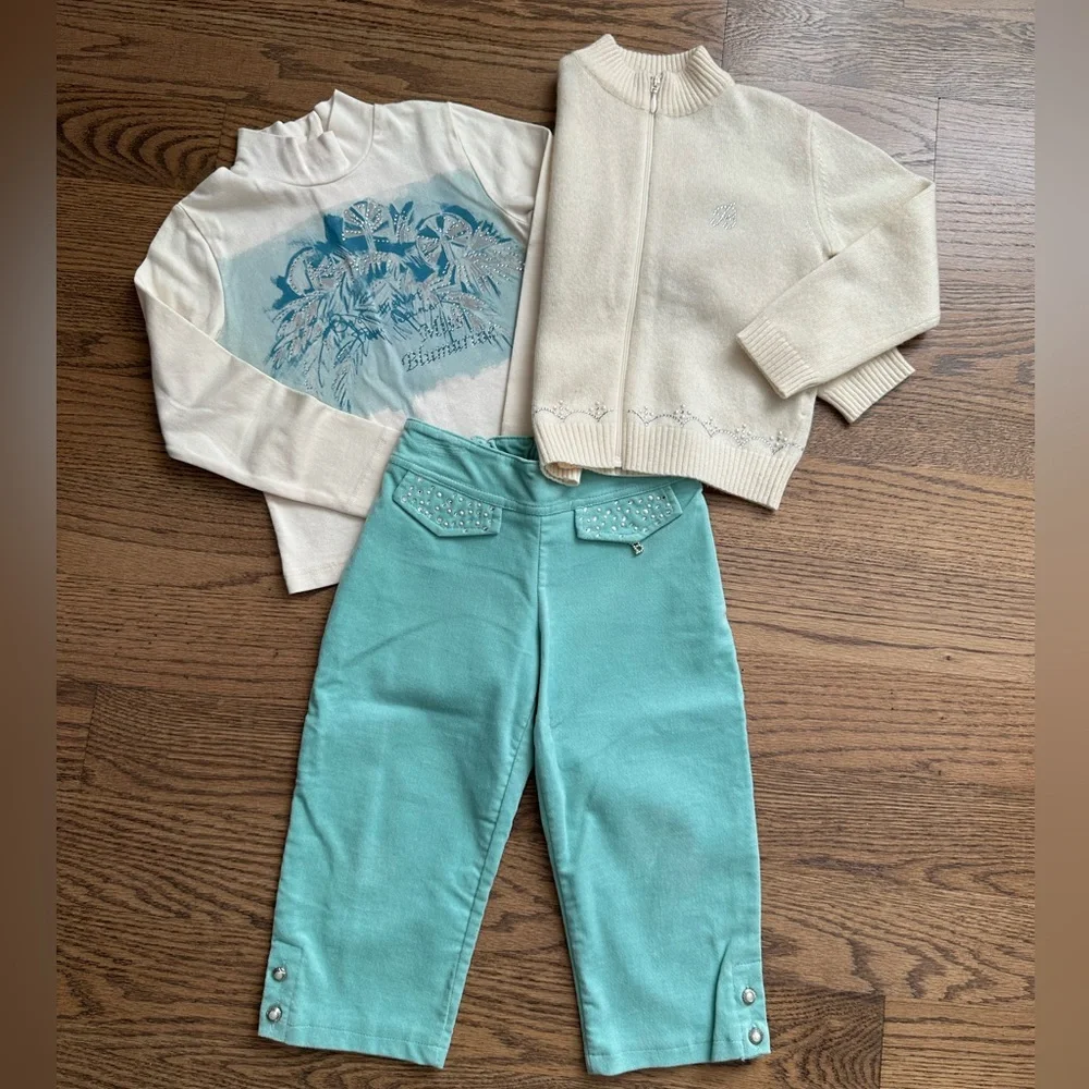 Blumarine Baby 3-piece set.  Size 4 yrs. Like new!!